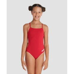 Bañador Arena Challenge Solid Rojo Niña