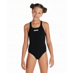 Bañador Arena Pro Solid Negro Niña