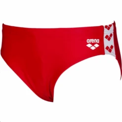Bañador Arena Slip Team Fit Brief Rojo Niño