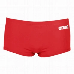 Bañador Arena Solid Squared Short Rojo Hombre