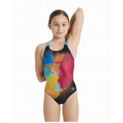 Bañador Arena Swim Pro Placement Multicolor Niña