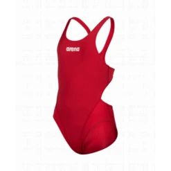 Bañador Arena Tech Solid Rojo Niña