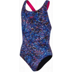 Bañador Speedo Digital Allover Leaderback Azul Muti Niña