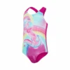 Bañador Speedo Digital Placement Swimsuit Rosa Niña