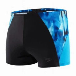 Bañador Speedo ECO Endurance+ Splice Bóxer Negro Azul Hombre
