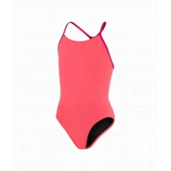 Bañador Speedo Lane Line Back Solid Coral Niña