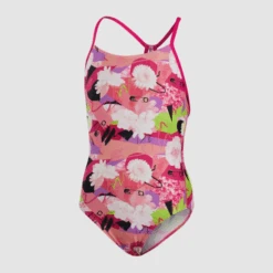 Bañador Speedo Punk Floral Lane Line Rosa Niña