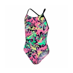 Bañador Speedo Squiggle Splash Lane Line Multi Niña