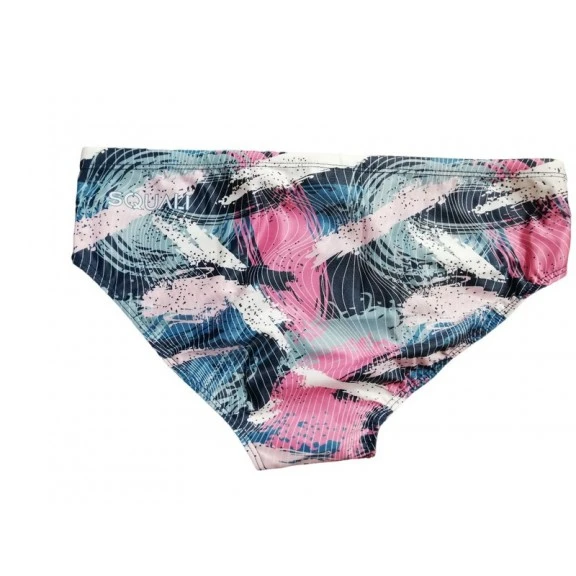 Bañador Squali Slip Manchas Azul Rosa - Imagen 2