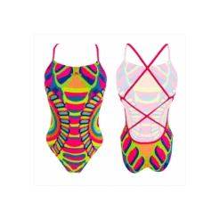 Bañador Turbo Patron Sirene Technic Flúor Multi Mujer