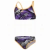 Bikini Speedo DazzleSplash Allover Tie Lila Negro Niña