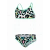 Bikini Speedo Junglespeak Allover Tie Verde Negro Niña