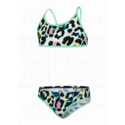 Bikini Speedo Junglespeak Allover Tie Verde Negro Niña