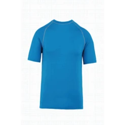 Camiseta Manga Corta Surf Con Proteccion UV Azul Unisex