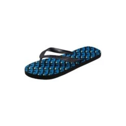 Chanclas Fila Troy Logo Slipper Negro Azul Hombre