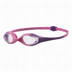 Gafas Natación Arena Spider Violeta Lente Transparente Niña