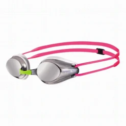 Gafas Natación Arena Tracks Mirror Silver Fucsia Junior