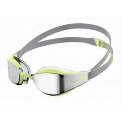 Gafas Natación Speedo Fastskin Hyper Elite Mirror Gris Amarillo