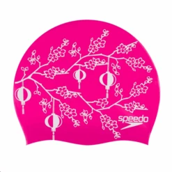 Gorro Natación Speedo Slogan Print Rosa Lámparas Chinas
